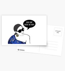 Who gon' check me boo? Postcards