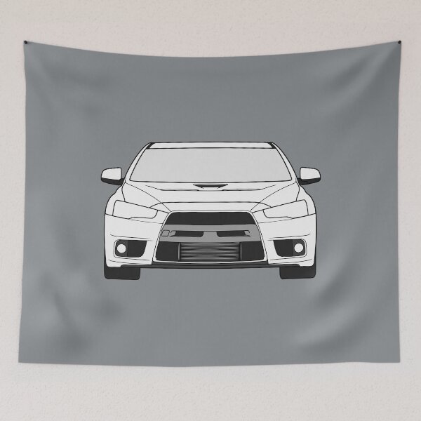 Item preview, Mitsubishi Lancer EVO X white color designed and sold by EdimDesign.