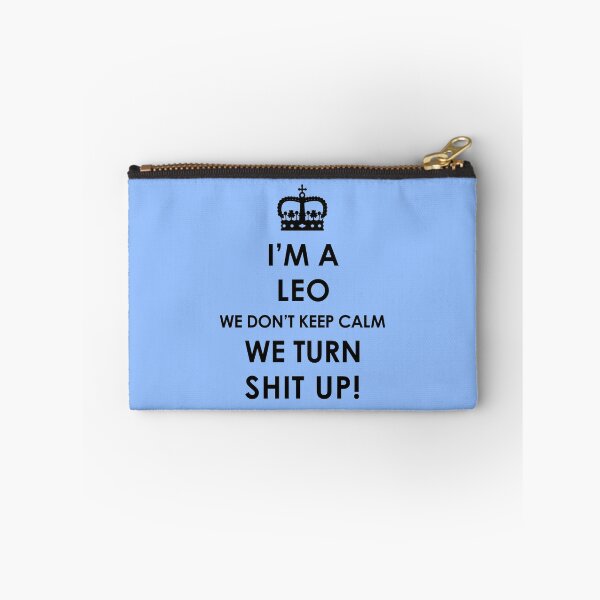 Item preview, Leo Zodiac Cool Funny Turn Shit up designed and sold by smily-tees.