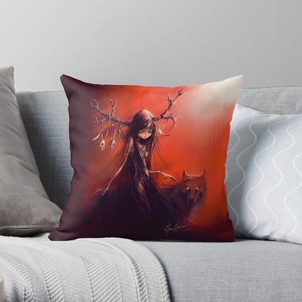 Lolly Willow - © Art by Élian Black'Mor Throw Pillow