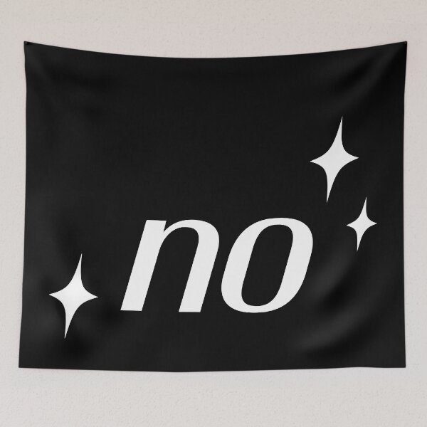 Item preview, ★No★ Word/Letter (White) designed and sold by Gizerp.