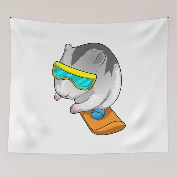 Item preview, Hamster Snowboarder Snowboard designed and sold by Snabdesign84.