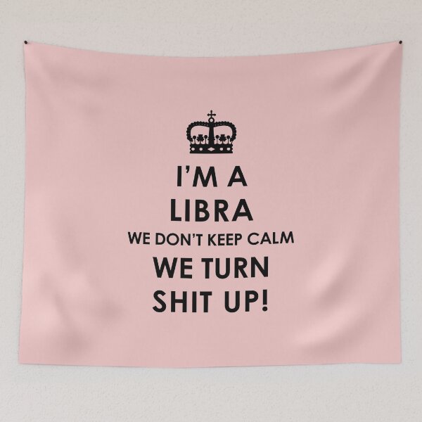 Item preview, Libra Zodiac Cool Funny Turn Shit up designed and sold by smily-tees.