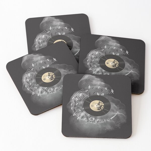 Item preview, 80'S MUSIC PLATE AND MUSIC NOTES designed and sold by TolgaOkanAydin.