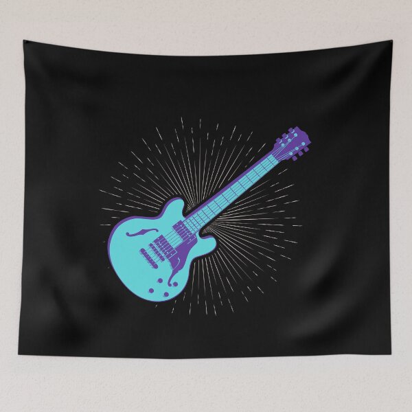 Item preview, blue guitar designed and sold by La boutique de Clémence.