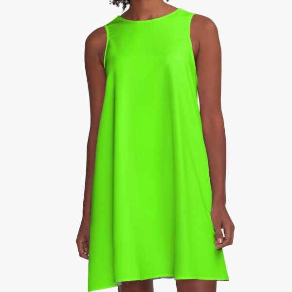 fluro green dress