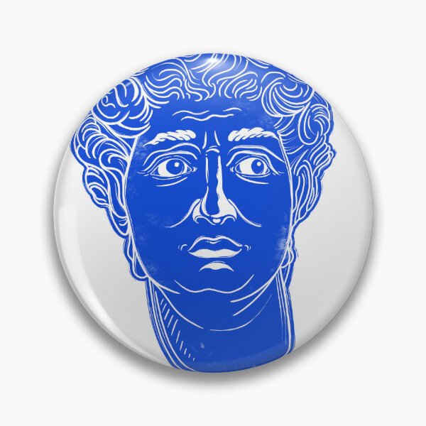Item preview, Blue Head Of David Linocut  designed and sold by Adam Regester.