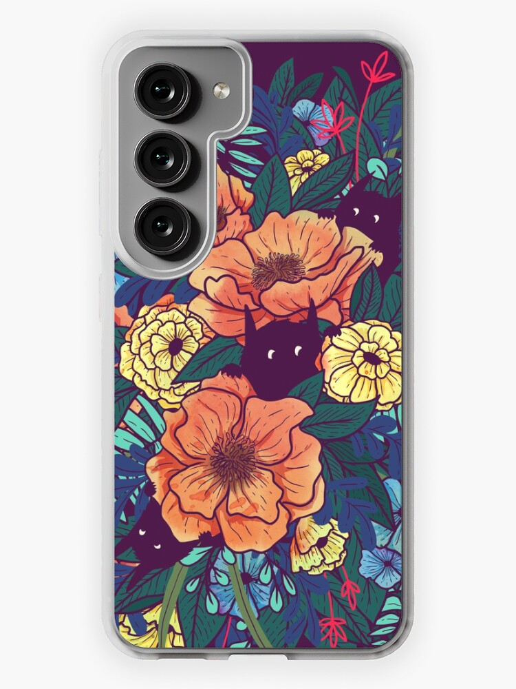 Thumbnail 1 of 4, Samsung Galaxy Phone Case, Wild Flowers designed and sold by littleclyde.