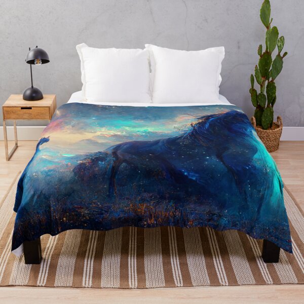 Item preview, Watercolors Magical Horse Painting. Sci-Fi Futuristic Horse Art designed and sold by Pet Shelter.