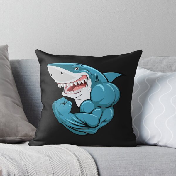 Item preview, Avonger requin bleu con músculos fuertes designed and sold by STRaWe ⭐⭐⭐⭐⭐.