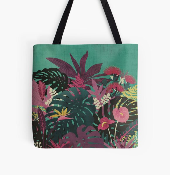 Xl Grocery Tote Bags Summer Exotic Floral Tropical Palm Leaves Leather Hand Totes Bag Causal Handbags Zipped Shoulder Organizer For Lady Girls Womens Tote For Women