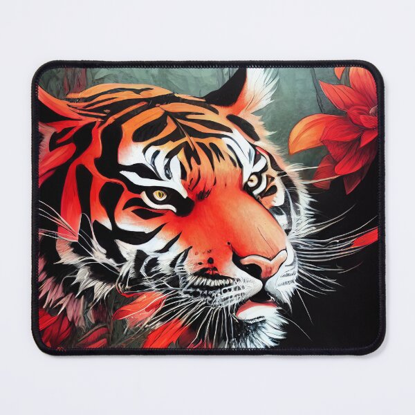 Item preview, Tiger in the rose jungle designed and sold by MAV-Arts.