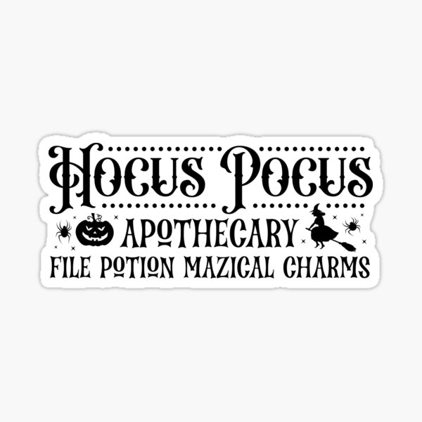 Its Just A Bunch Of Hocus Pocus Sticker For Sale By Hagarbrand Redbubble