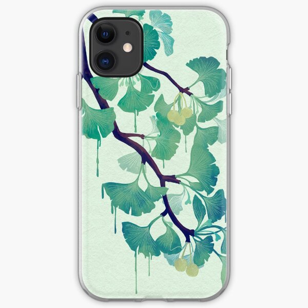 Ginkgo Vector Black on Warm Grey iPhone 11 case Ginkgo Vector Black on Warm Grey iPhone 11 case