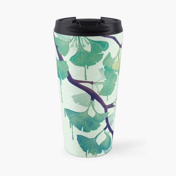 O Ginkgo (in Green) Travel Mug