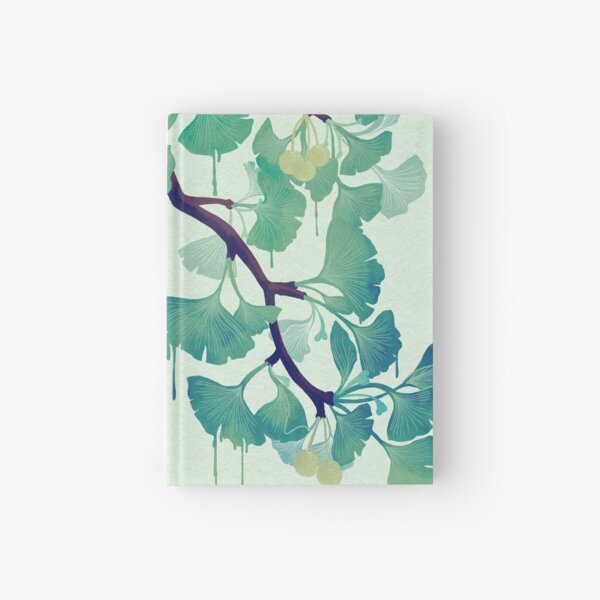 O Ginkgo (in Green) Hardcover Journal