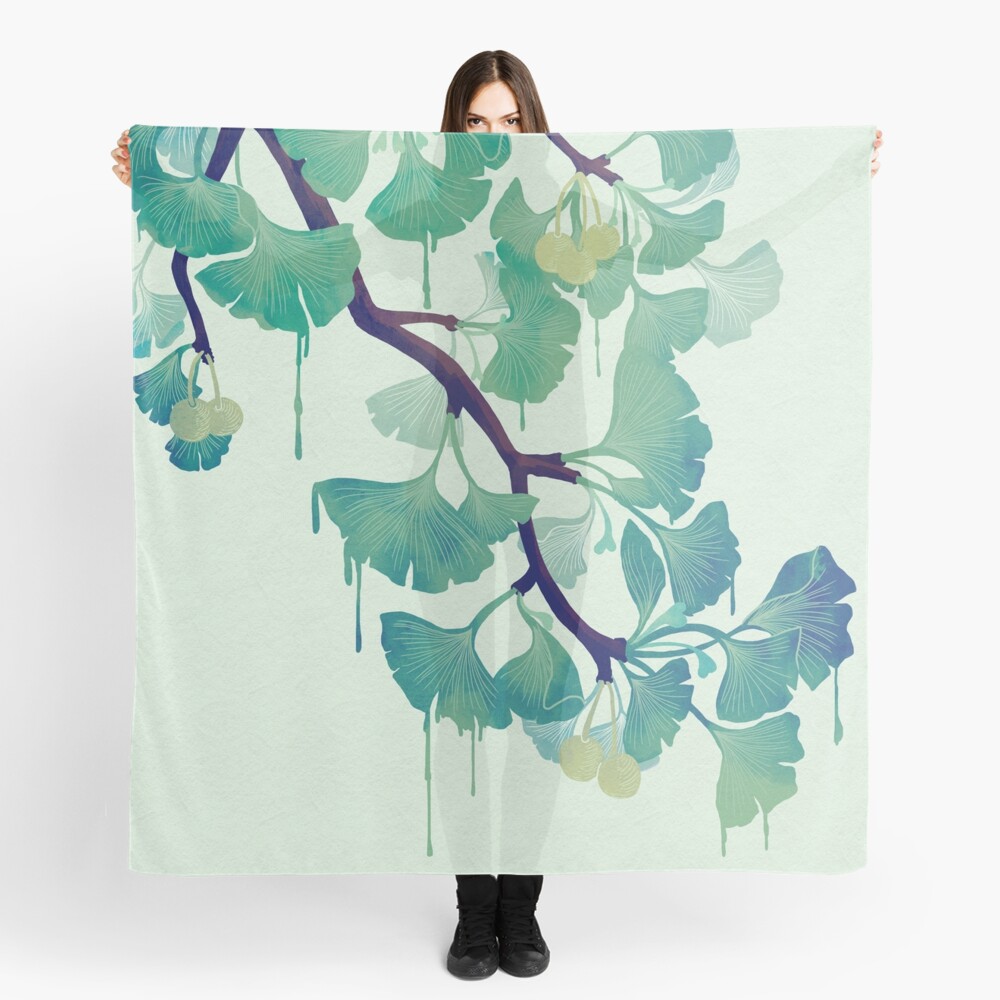 O Ginkgo (in Green) Scarf