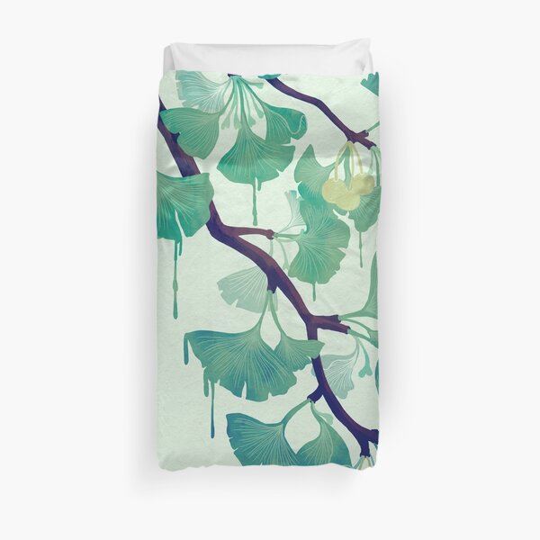 O Ginkgo (in Green) Duvet Cover