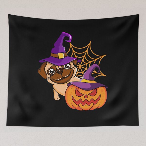 Item preview, Pug Pumpkin Halloween designed and sold by RockBeeDesigns.