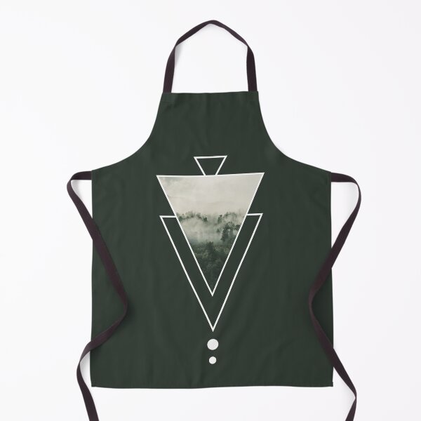 Item preview, Aesthetic Foggy Forest View with Triangles designed and sold by cerenalkan.