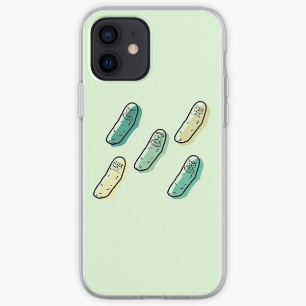 The many faces of PICKLE RICK iPhone Soft Case