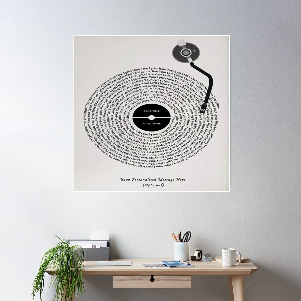  Everlasting Love Vinyl Record Song Lyric Vinyl Record Poster  Art Print : Office Products