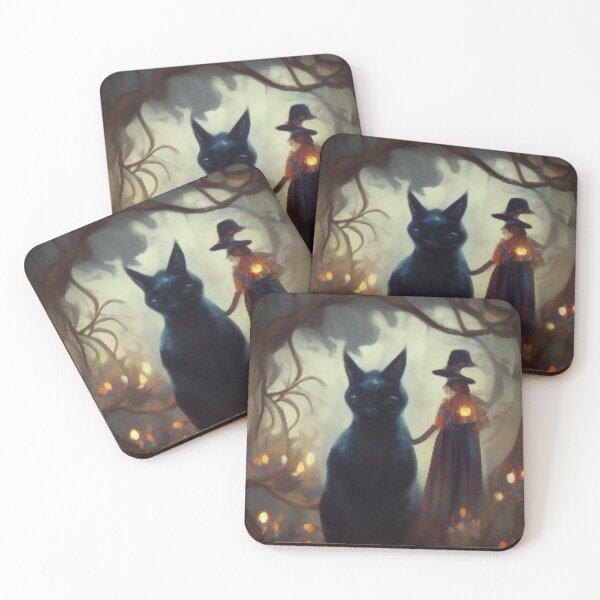 Item preview, Witch and cat designed and sold by Bart-Designs.