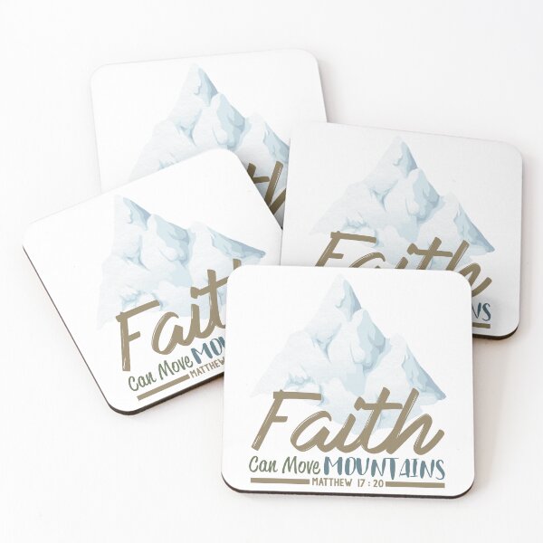 Item preview, Christian Quote - Bible Verse - Faith Can Move Mountains designed and sold by MyArt23.