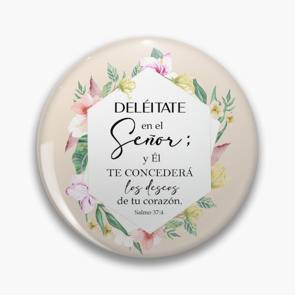 Item preview, Salmo 37:4, Spanish Bible Verse designed and sold by latiendadearyam.