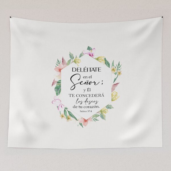 Item preview, Salmo 37:4, Spanish Bible Verse designed and sold by latiendadearyam.