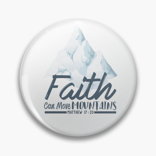 Item preview, Christian Quote - Bible Verse - Faith Can Move Mountains designed and sold by MyArt23.