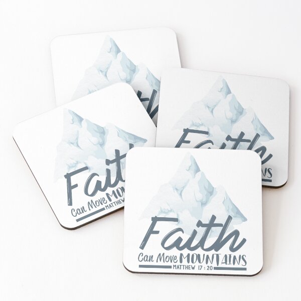 Item preview, Christian Quote - Bible Verse - Faith Can Move Mountains designed and sold by MyArt23.