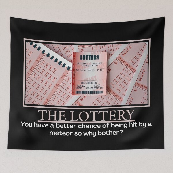 Item preview, The Lottery- Demotivational Poster designed and sold by DesignsByDaddy.