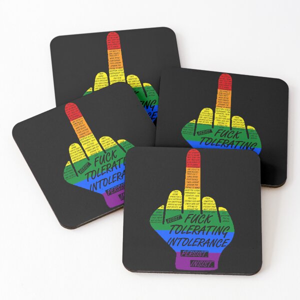 Item preview, Fuck Tolerating Intolerance -Rainbow Edition designed and sold by KBwiththeTees.
