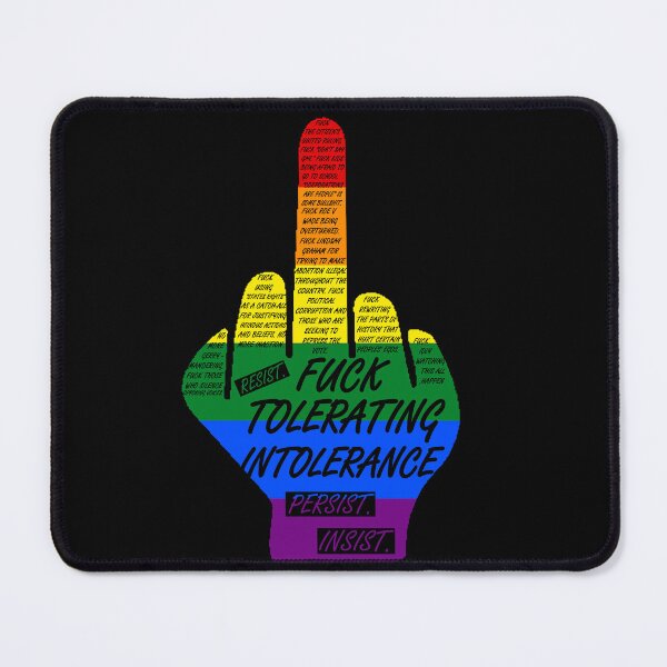 Item preview, Fuck Tolerating Intolerance -Rainbow Edition designed and sold by KBwiththeTees.