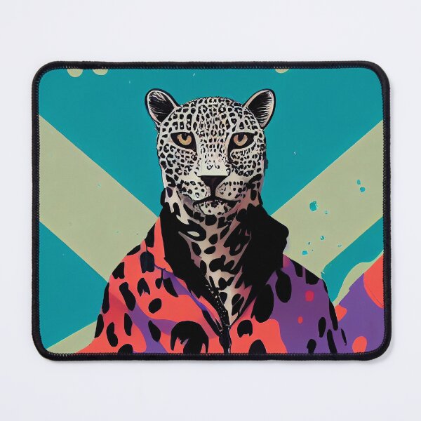 Item preview, White leopard with jacket designed and sold by MAV-Arts.
