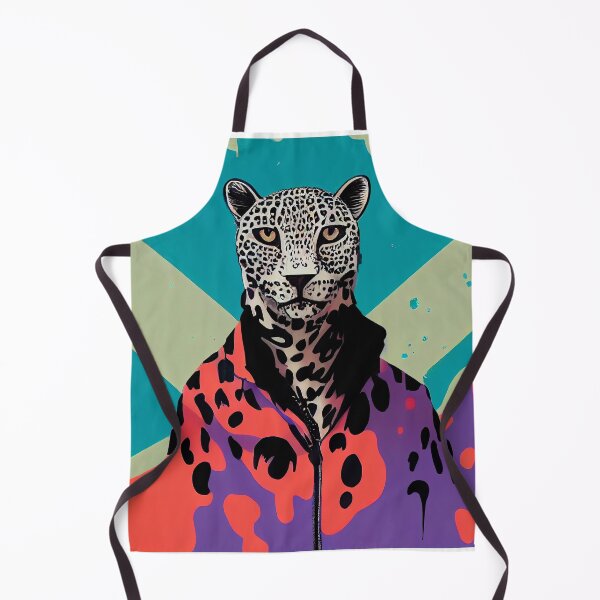 Item preview, White leopard with jacket designed and sold by MAV-Arts.
