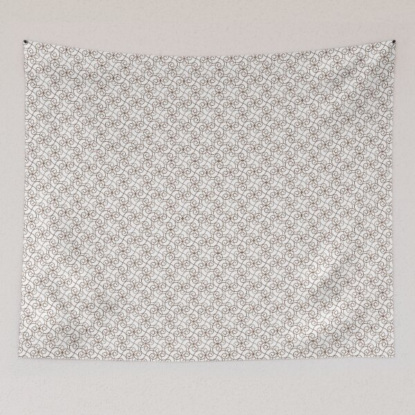 Item preview, Spiral Lace Browns on White Repeat-5748 designed and sold by Art in My Loft.