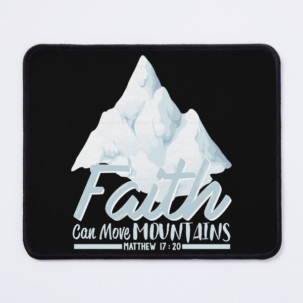 Item preview, Christian Quote - Bible Verse - Faith Can Move Mountains designed and sold by MyArt23.