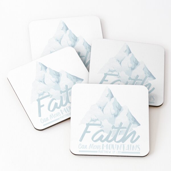 Item preview, Christian Quote - Bible Verse - Faith Can Move Mountains designed and sold by MyArt23.