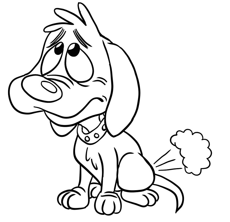 Coloring farting animals