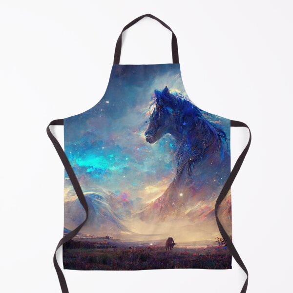 Item preview, Sci-Fi Futuristic Horse Art. Watercolors Magical Horse Painting designed and sold by Pet Shelter.