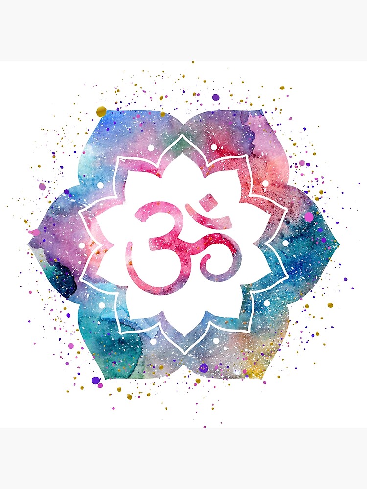 Om Sign Lotus Greeting Card for Sale by Marina Demidova