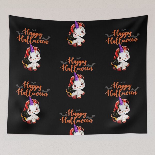 Item preview, Happy Halloween Cute Unicorn designed and sold by Wehavefun.