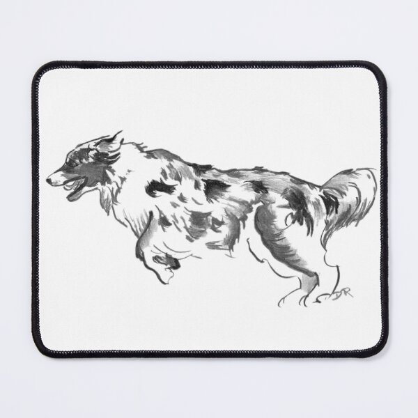 Item preview, Australian Shepherd Drawing designed and sold by douglasrickard.