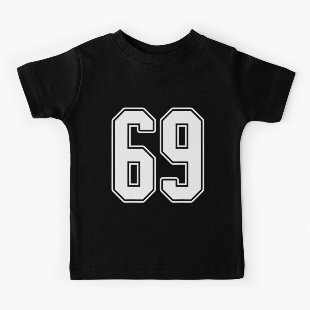 Number 69 Football Baseball Soccer Jersey Uniform Youth T-Shirt 