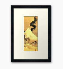 HOKUSAI, The Dragon Of Smoke Escaping From Mount Fuji Framed Print