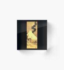 HOKUSAI, The Dragon Of Smoke Escaping From Mount Fuji Acrylic Block