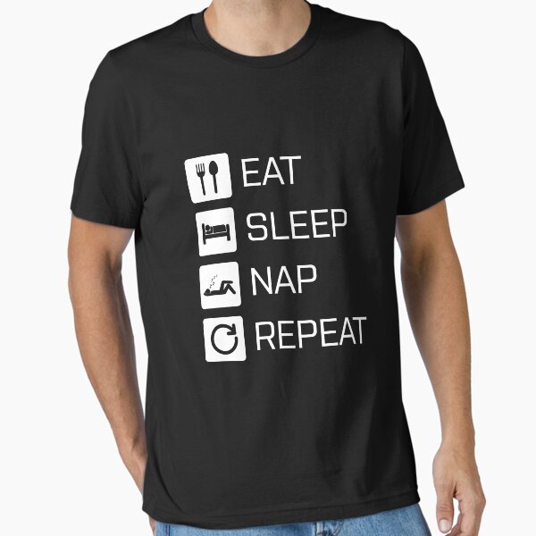 Item preview, Eat Sleep Nap Repeat - white designed and sold by NVDesigns.