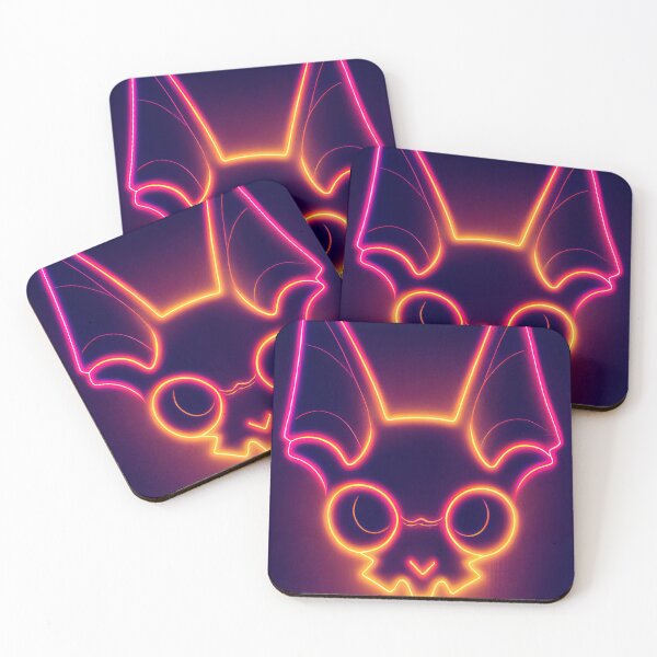 Item preview, Bats Halloween neon designed and sold by ComicsFactory.
